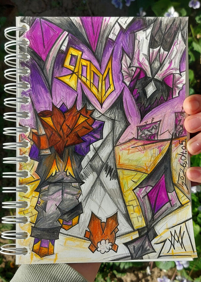 This is a photo of some art I made in celebration of Couri hitting 9K in his No Reset challenge